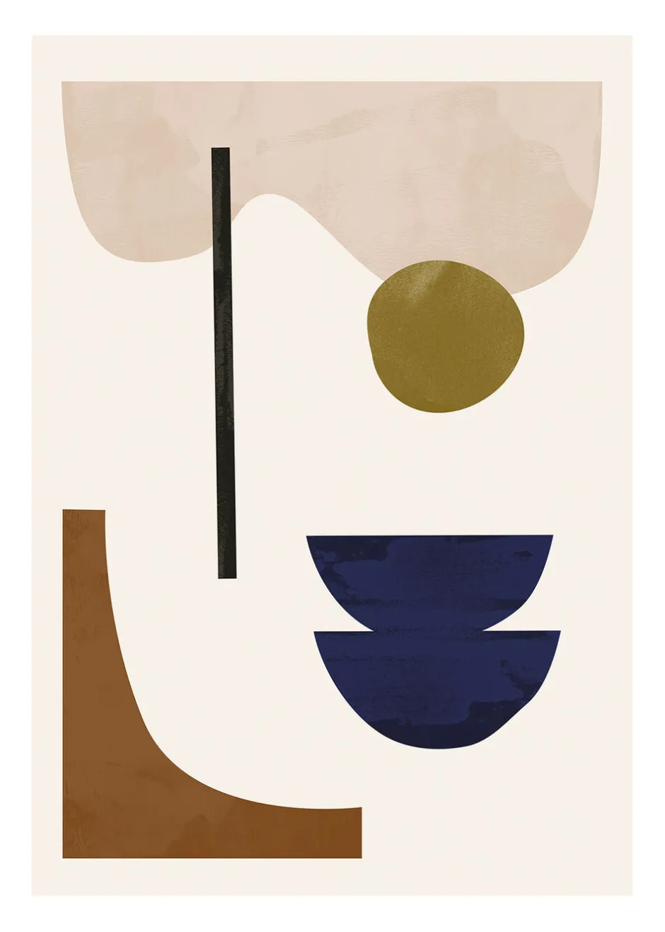 Plakater & Rammer<The Poster Club - Jan Skacelik - Shapeshape 08 Flerfarvet