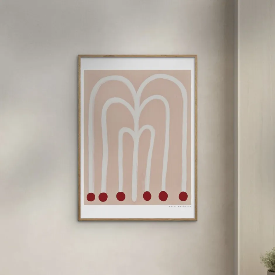 Plakater & Rammer<Poster & Frame The Poster Club x Vera Mattmann - Grosse Blume Flerfarvet