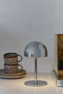 Trådløse Lamper|Bordlamper<Sirius Tim Genopladelig H22cm, Krom