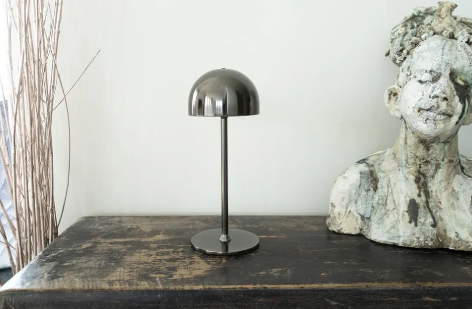Bordlamper|Trådløse Lamper<Sirius Tim Genopladelig H30cm, Sort Nikkel