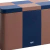 Opbevaring<Hay Tin Container-Medium-Brown and midnight blue