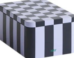 Opbevaring<Hay Tin Container-Small-Dark blue and l