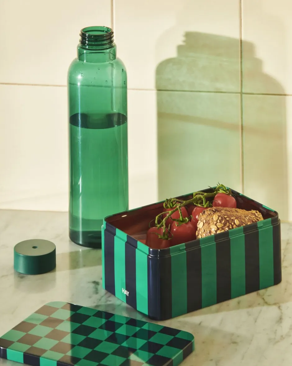 Opbevaring<Hay Tin Container-Small-Green and dark
