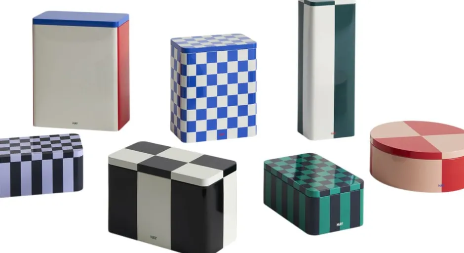 Opbevaring<Hay Tin Container-Small-Green and dark