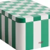 Opbevaring<Hay Tin Container-Small-Green and off-white