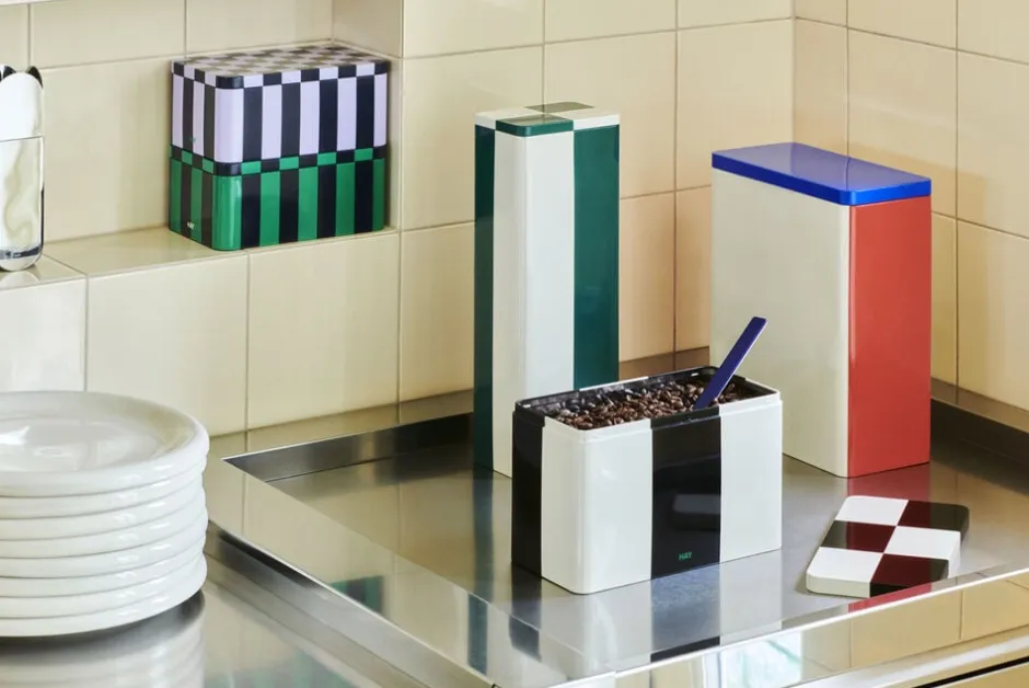 Opbevaring<Hay Tin Container-X-Large-Off-white, bl