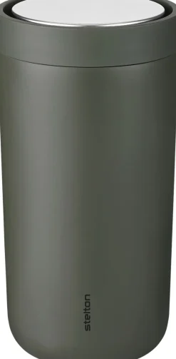 Kaffe & Te<Stelton To Go Click termokop 0.2 l. soft dark forest