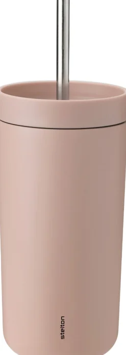 Kaffe & Te<Stelton To Go Sip termokop med sugerør 0.4 l. Heather