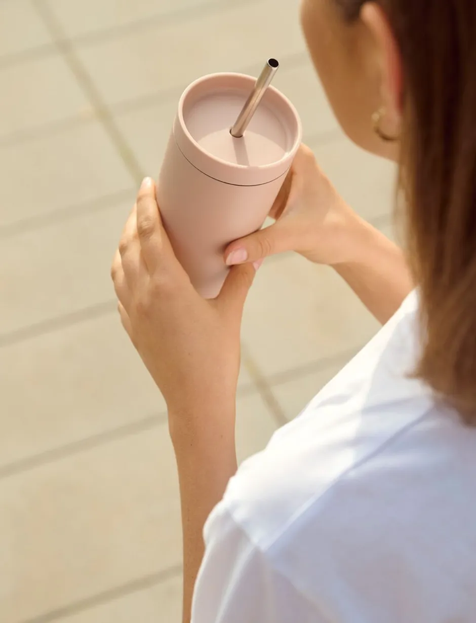 Kaffe & Te<Stelton To Go Sip termokop med sugerør 0.4 l. Heather