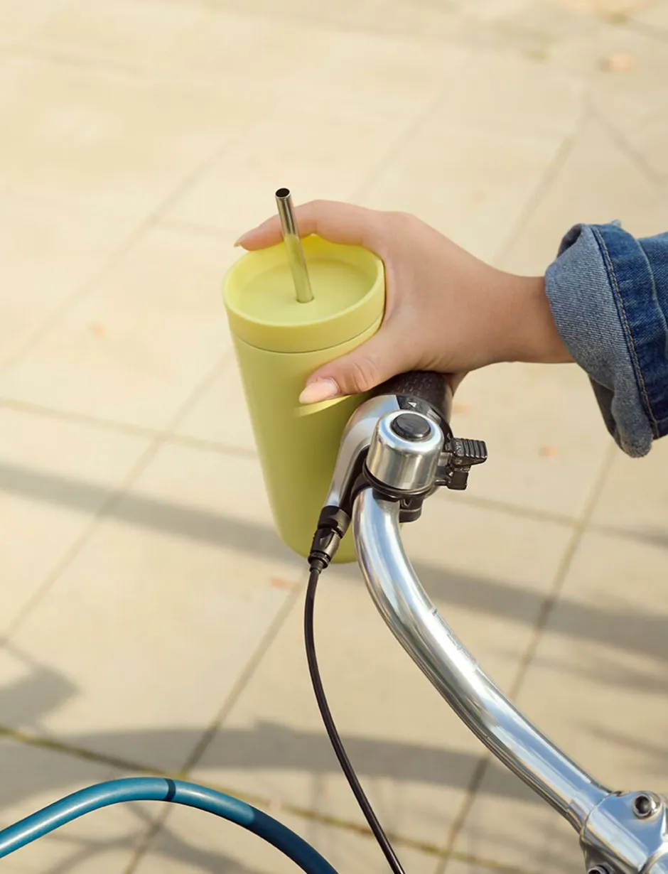 Kaffe & Te<Stelton To Go Sip termokop med sugerør 0.4 l. Laevis
