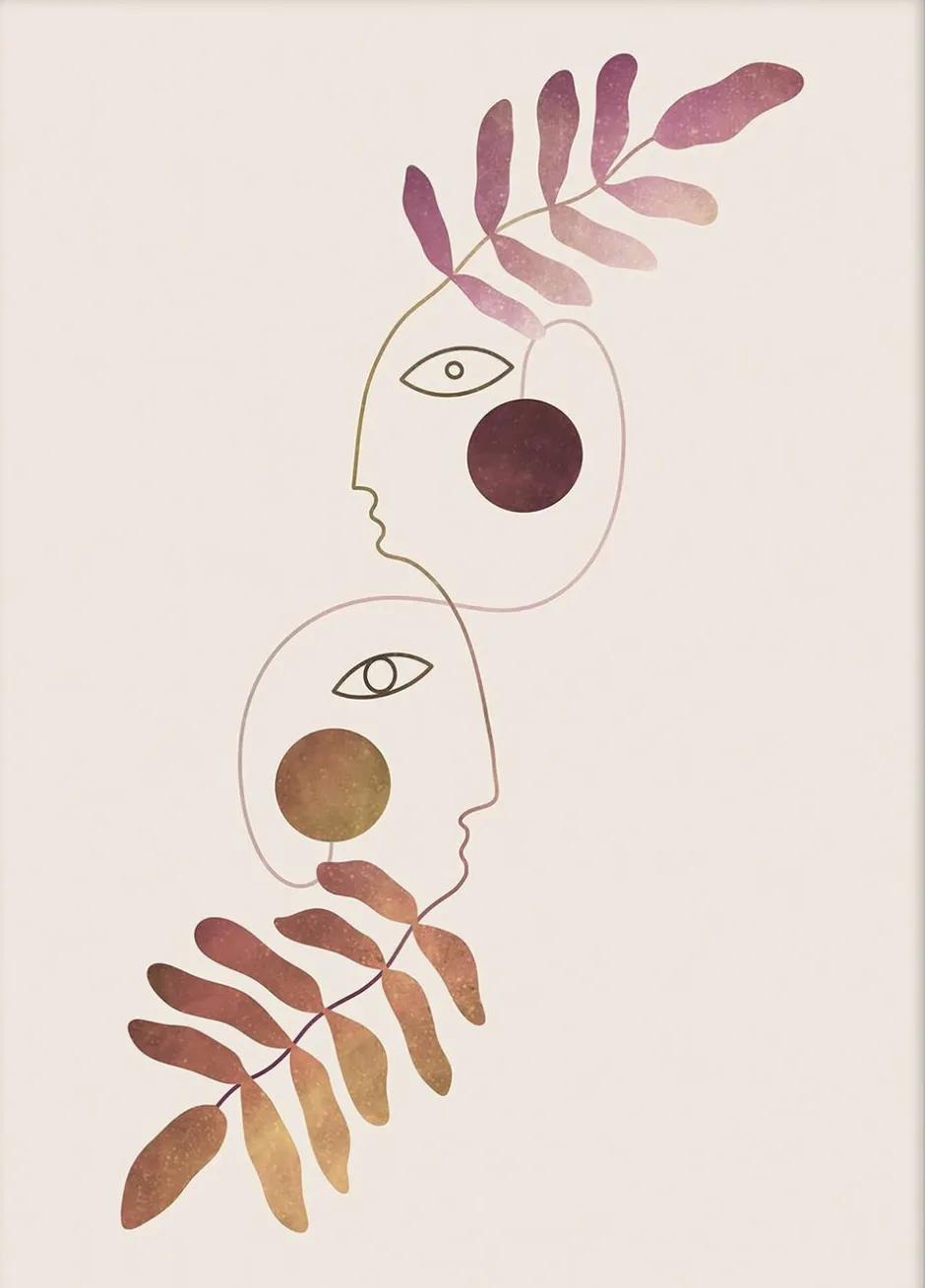 Plakater & Rammer<Poster & Frame To grow together Flerfarvet