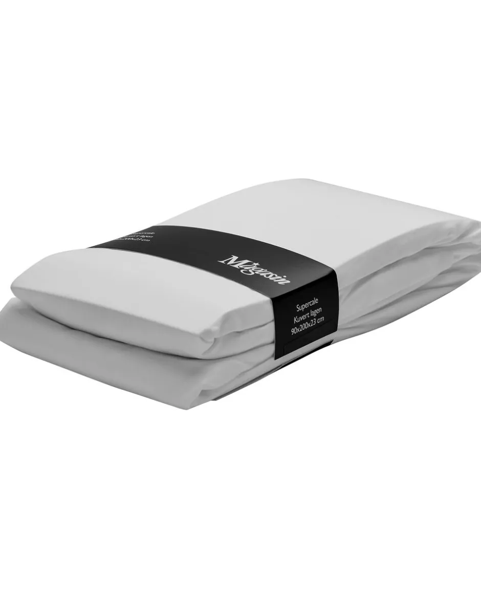 Sengetøj & Lagner<Magasin du Nord Collection Topmadras Lagen 180x200+23cm Hvid