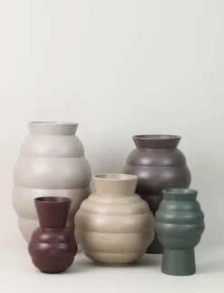 Vaser & Urtepotteskjulere<Knabstrup Keramik Tortus Archie vase No5 H 41. 5 cm light grey