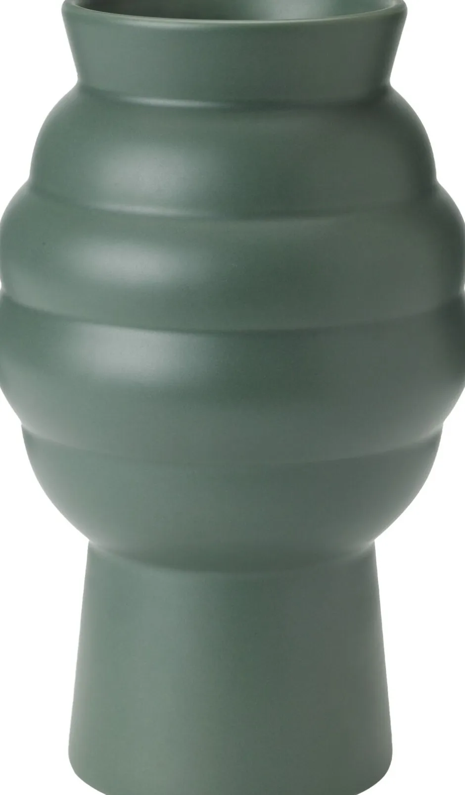 Vaser & Urtepotteskjulere<Knabstrup Keramik Tortus Archie vase No2 H 23. 5 cm dark green