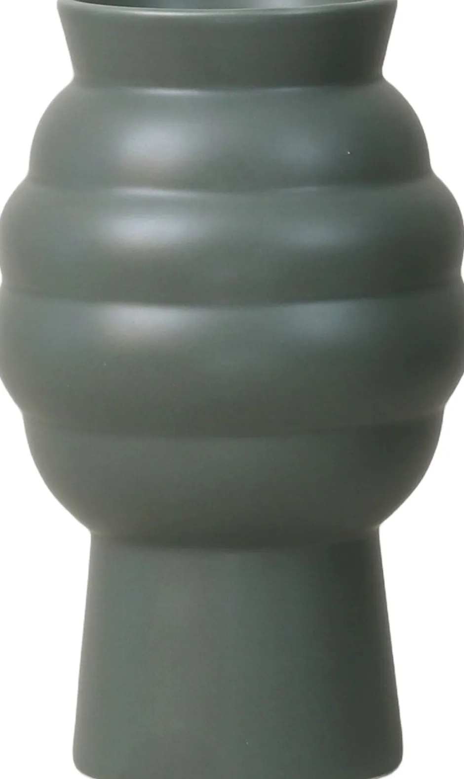 Vaser & Urtepotteskjulere<Knabstrup Keramik Tortus Archie vase No2 H 23. 5 cm dark green