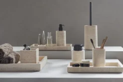Badeværelsestilbehør<Mette Ditmer TRAVERTINE toothbrush holder