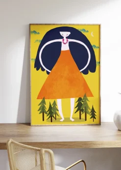 Plakater & Rammer<Poster & Frame Treechild - Girant Girl Flerfarvet
