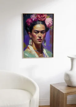 Plakater & Rammer<Poster & Frame Treechild - Portrait Of Frida Flerfarvet