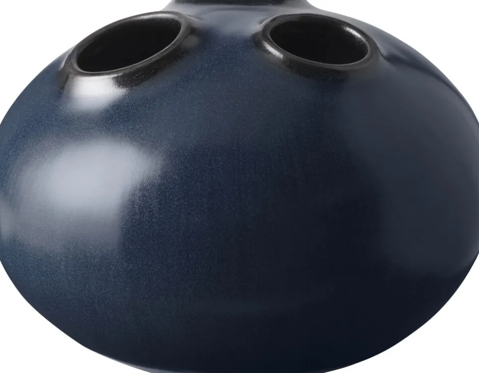 Vaser & Urtepotteskjulere<Knabstrup Keramik Trio vase, mørk blå, 11 cm Mørk blå