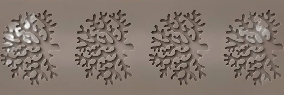 Bageartikler<Blomsterberg Tuileform Træ Latte Silikone