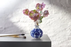 Vaser & Urtepotteskjulere<Kähler Tulle Vase H10. 5 cm blå
