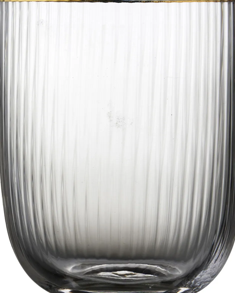 Glas<Lyngby Glas Tumbler Palermo Gold 35cl 4stk