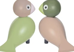 Figurer & Skulpturer<Kay Bojesen Turtelduer H9 cm lys grøn/rosa 1 par