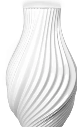 Vaser & Urtepotteskjulere<Kähler Twist Vase H18 cm hvid porcelæn