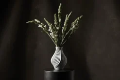 Vaser & Urtepotteskjulere<Kähler Twist Vase H18 cm hvid porcelæn