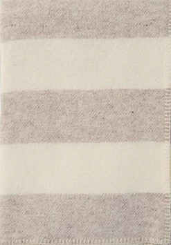Plaider<Klippan Uldplaid Unni stripe Beige