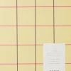 Kontorartikler<Notem UMA Flat Lay Notebook - Large, Yellow check