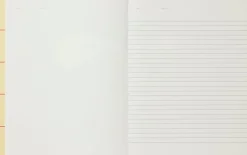 Kontorartikler<Notem UMA Flat Lay Notebook - Large, Yellow check