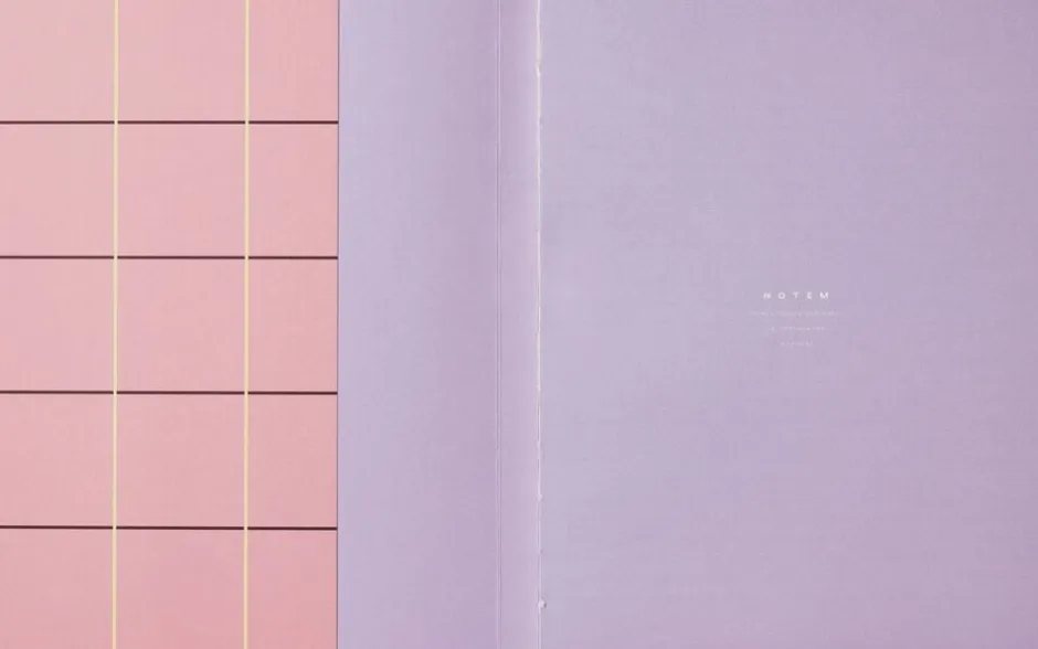 Kontorartikler<Notem UMA Flat Lay Notebook - Large, Rose check
