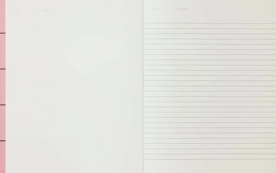 Kontorartikler<Notem UMA Flat Lay Notebook - Large, Rose check