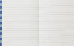 Kontorartikler<Notem UMA Notebook, Flat-Lay - Medium, Blue Stripe