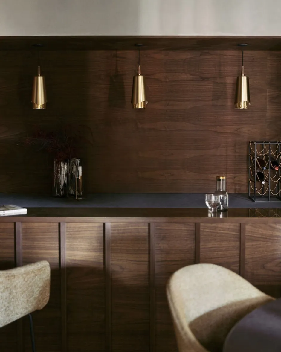 Pendler<Audo Copenhagen Umanoff, Pendant, Brass, Walnut