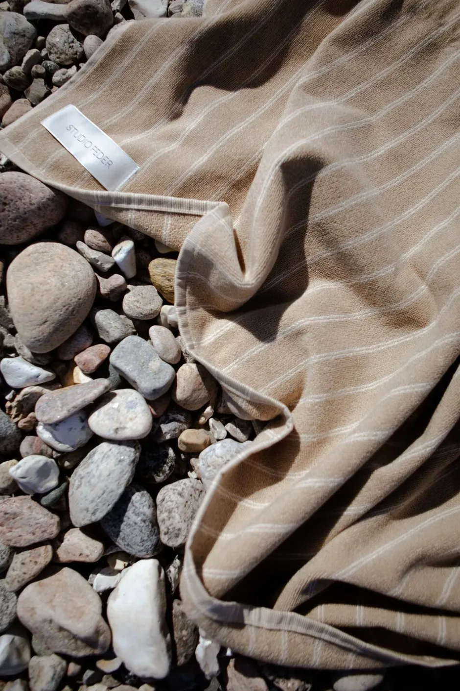 Håndklæder<Studio Feder Una Håndklæde Sand beige rain