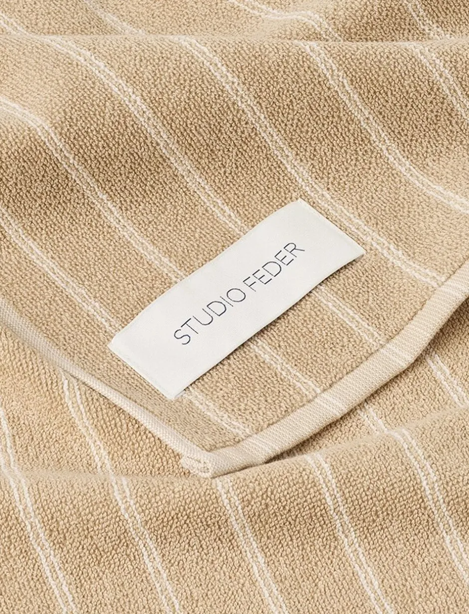 Håndklæder<Studio Feder Una Håndklæde Sand beige rain
