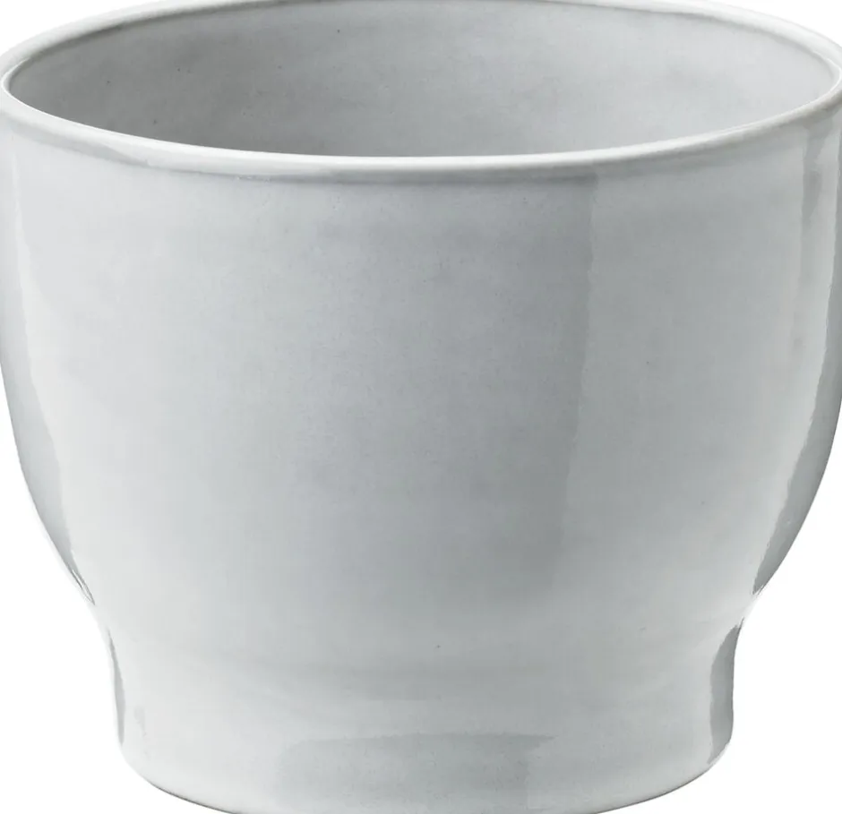 Vaser & Urtepotteskjulere<Knabstrup Keramik Urtepotteskjuler, hvid, Ø 12,5 cm