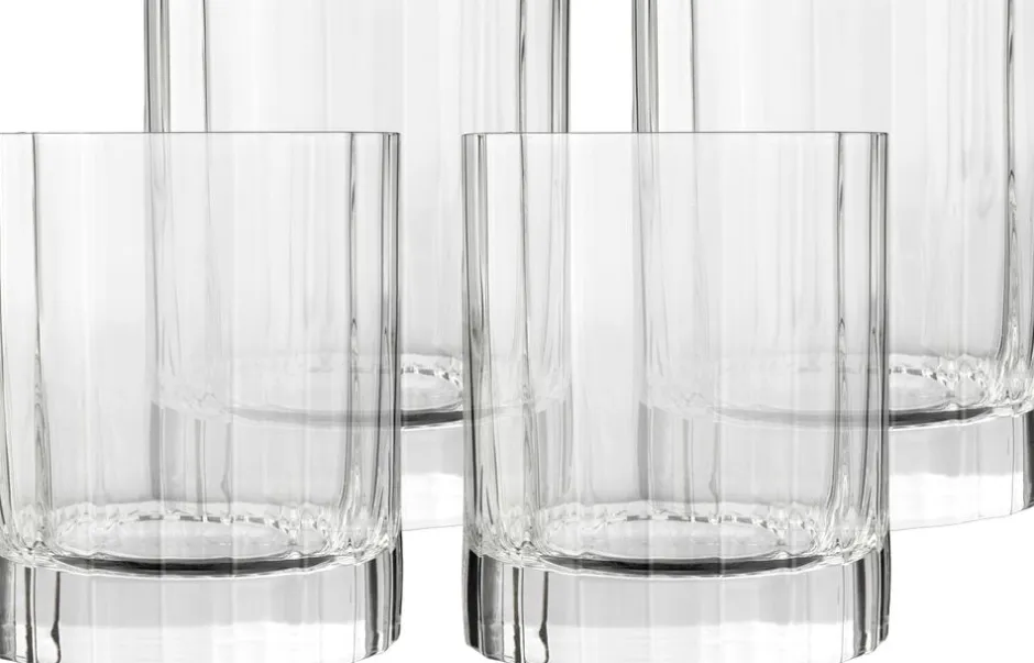 Glas<Luigi Bormioli Vandglas/whiskyglas Bach 33,5 cl 4 stk. Klar