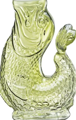Karafler & Kander<CILIO Vandkaraffel fisk, grøn, glas, NEMO
