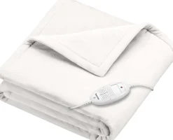Elektronik<Beurer Varmeplaid i hvid 180 cm x 130 cm HD 75