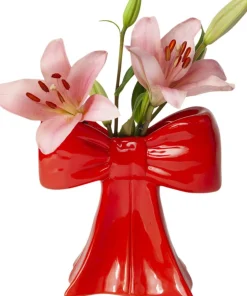 Vaser & Urtepotteskjulere|Julepynt<Doiy Vase - Bow - Red