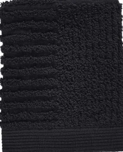 Håndklæder<Zone Vaskeklud Black Classic 30x30 cm.