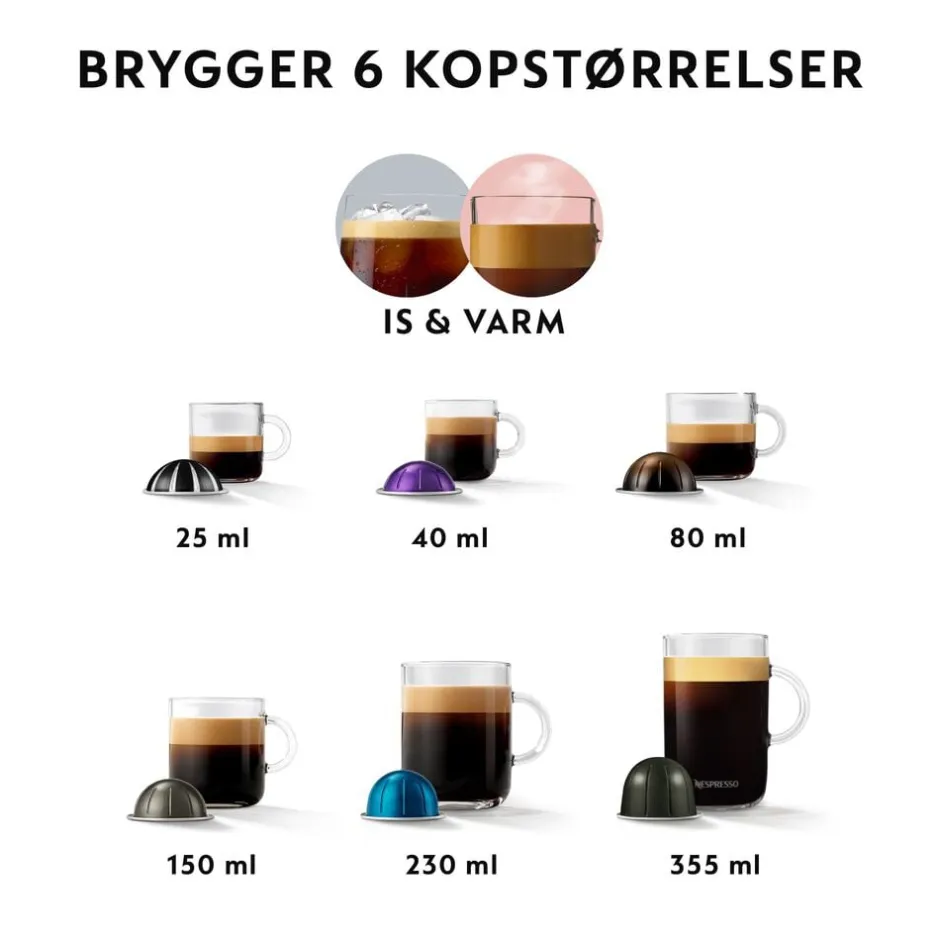 Kaffe & Te<Nespresso Vertuo Pop ENV90. P
