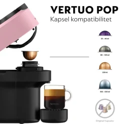 Kaffe & Te<Nespresso Vertuo Pop ENV90. P