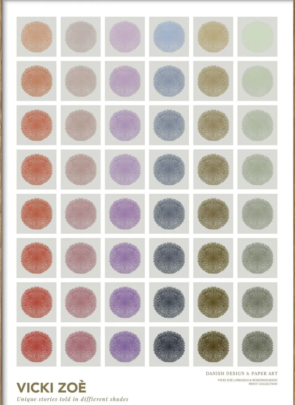 Plakater & Rammer<Poster & Frame VICKI ZOÉ - Flower - In Tone Color Selection Flerfarvet