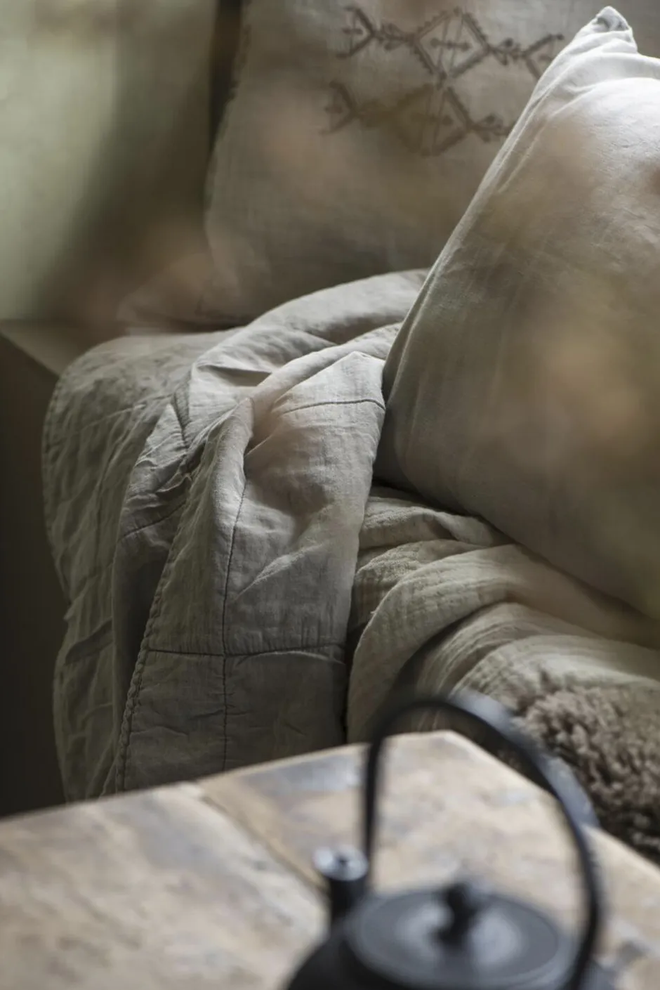Plaider<Ib Laursen Vintage quilt Linen