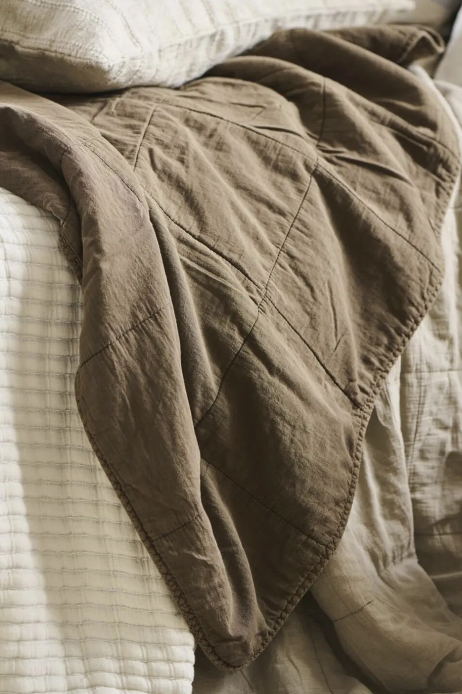 Plaider<Ib Laursen Vintage quilt Chocolate