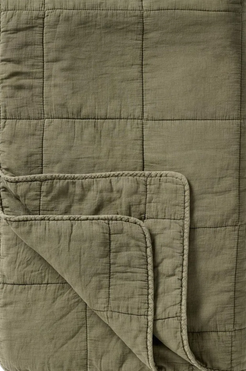 Plaider<Ib Laursen Vintage quilt Eucalyptus green
